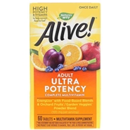 Natures Way Alive! Adult Ultra Potency Complete Multivitamin, 60 Tablets 
