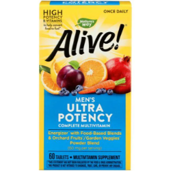 Natures Way Alive! Mens Ultra Potency Complete Multivitamin, 60 Tablets 