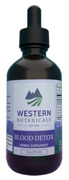 Blood Detox Extract, 2 oz. Western Botancials Blood Detox extract,herbs to detox the blood,herbs to detoxify the Lymph system