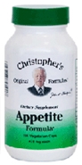 Appetite Formula, 100 capsules herbs for weight Loss,Dr Christophers Appetite Formula,weight loss herbs,herbs to supress appetite