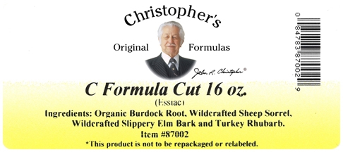 Dr. Christophers C FORMULA (ESSIAC TEA) 16 oz. cut Dr Christophers C Formula,Essiac Tea,Essiac