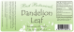 Dandelion Leaf Extract, 1 oz - 126-030