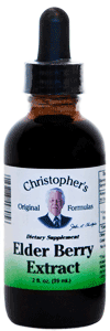 Dr. Christophers ELDERBERRY EXTRACT, 2 oz. Dr. Christophers Elderberry extract,Sambucus extract,herbs for immune health