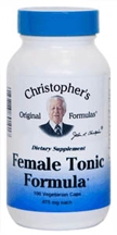 Dr. Christophers FEMALE TONIC FORMULA, 100 capsules Dr Christophers Female Tonic Formula,herbs for women,herbs for reproductive system,herbs to aid reproduction,herbs for infertility