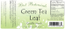 Green Tea Leaf Extract, 1 oz - 126-043