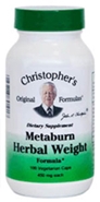 Dr. Christophers METABURN HERBAL WEIGHT FORMULA, 100 capsules Dr Christophers Metaburn,herbs for weightloss,herbs to burn fat