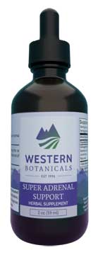 Super Adrenal Support Extract, 2 oz.  Western Botanicals Super Adrenal Support Extract,herbs to help adrenal function