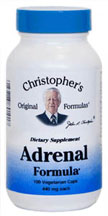 Adrenal Formula, 100 capsules Dr Christophers Adrenal Formula,herbs for adrenals,natural adrenal support