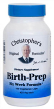 Dr. Christophers BIRTH PREP FORMULA, 100 capsules Dr Christophers Birth Prep,PN6,Prenatal Formula,herbs to help prepare for birth,herbs recommended by midwives for childbirth