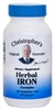 Dr. Christophers HERBAL IRON FORMULA, 100 capsules Dr Christophers Herbal Iron,natural iron products,food based iron,herbs that are iron rich,