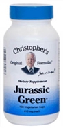 Dr. Christophers JURASSIC GREEN, 100 capsules Dr Christophers Jurassic Green,barley greens,wheat grass juice,alfalfa juice,green drink