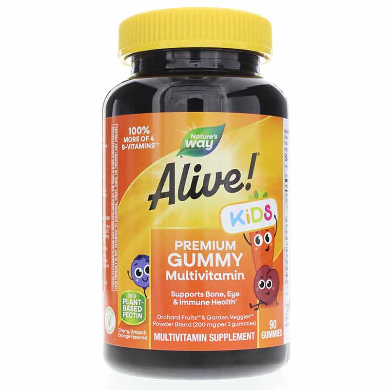 Natures Way Alive! Kids Premium Multivitamin Gummy, 90 Ct Natures Way Alive! Kids Premium Multivitamin Gummy, 