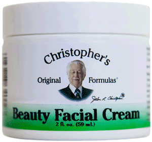 Dr. Christophers BEAUTY FACIAL CREAM, 2 oz. Dr Christophers Beauty Facial Cream,herbal face cream,natural face cream,ointment for stretch marks