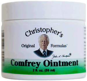 Dr. Christophers COMFREY OINTMENT, 2 oz. Dr Christophers Comfrey Ointment,natural treatment for Mulloscum,healing ointment