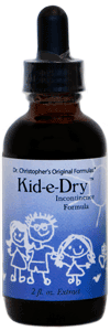 Dr. Christophers KID-E-DRY, 2 oz. Dr Christophers Kid-e-Dry,herbs for children to stop bedwetting,herbs for bedwetting