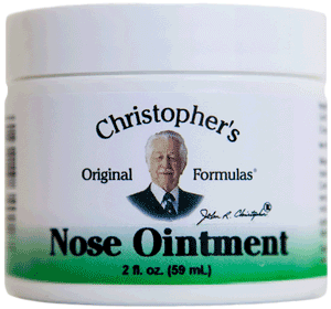 Dr. Christophers NOSE OINTMENT, 2 oz. Dr. Christophers Nose Ointment,ointment for nasal congestion,ointment for dry nostrils,