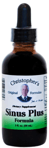 Dr. Christophers SINUS PLUS FORMULA EXTRACT, 2 oz. Dr. Christopher Sinus Plus extract,herbal extract for sinus problems,herbs for sinus problems,herbs for hayfever