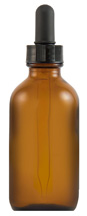 Amber Bottle, 2 oz. with dropper  2 oz glass amber bottle with dropper,glass dropper bottle,amber dropper bottle